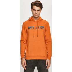 Only & Sons - Bluza. Szare bluzy męskie Only & Sons, s, z nadrukiem, z bawełny, z kapturem, bez rękawów, z kapturem. Za 169,90 zł.