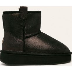 Emu Australia - Śniegowce Foy Flatform Metallic. Czarne śniegowce damskie EMU Australia, z wełny, bez zapięcia. Za 639,90 zł.