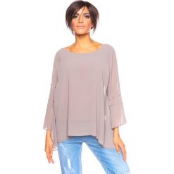 T-shirty damskie: Koszulka „Levia” w kolorze szarobrązowym