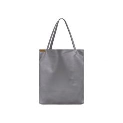 Shopper bag XL szara klasyczna torba na zamek Vegan. Szare torby damskie na zakupy marki Hairoo, w paski. Za 170,00 zł.