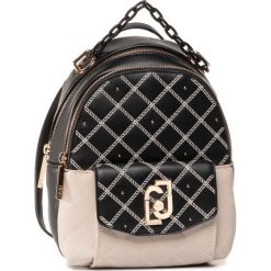 Plecak LIU JO - S Backpack NA0087 E0015 Neutro/Nero 00838. Czarne plecaki damskie Liu Jo, bez wzorów, ze skóry ekologicznej, klasyczne. W wyprzedaży za 359,00 zł.