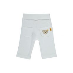STEIFF Baby Spodnie white. Białe spodnie niemowlęce Steiff, z bawełny. Za 88,00 zł.