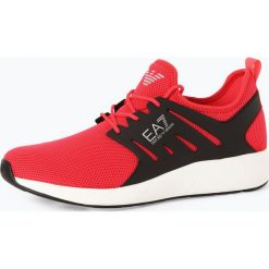 EA7 Emporio Armani - Tenisówki męskie, czerwony. Czerwone trampki męskie EA7 Emporio Armani, bez wzorów, bez zapięcia. Za 449,95 zł.