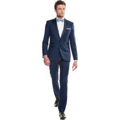 Garnitury: garnitur ormes 311 granatowy slim fit