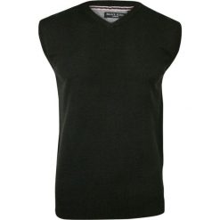 Czarna Elegancka Kamizelka Męska -BRAVE SOUL- Bezrękawnik, Dekolt w Serek (V-neck) SWBRSAW18RADIATEblack. Czarne swetry męskie Brave Soul, m, bez wzorów, eleganckie, z dekoltem w serek, bez kaptura. Za 59,00 zł.
