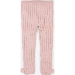 Coccodrillo - Legginsy dziecięce 92-122 cm. Różowe spodnie dziewczęce COCCODRILLO, bez wzorów, z dzianiny. Za 79,90 zł.