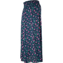Spódnica ciążowa, długa bonprix ciemnoniebieski w kwiaty. Niebieskie spódnice ciążowe bonprix, na lato, w paski, eleganckie, moda ciążowa, maxi. Za 49,99 zł.