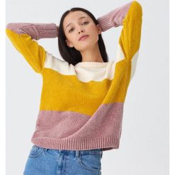 Sweter z szenili - Paski. Swetry damskie House, s, w paski, bez rękawów, bez kaptura. Za 69,99 zł.