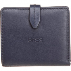 Skórzany portfel "Liv 127" w kolorze granatowym - 9 x 10 x 1,5 cm. Niebieskie portfele damskie marki BREE, z materiału. W wyprzedaży za 136,95 zł.