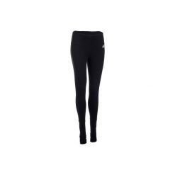Legginsy slim Gym & Pilates Douaria 500 damskie. Czarne legginsy marki Adidas, xs, z elastanu. W wyprzedaży za 99,99 zł.
