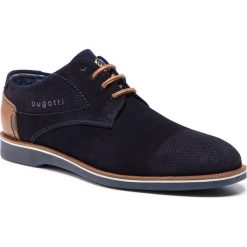 Półbuty BUGATTI - 312-64702-1400-4100 Dark Blue. Niebieskie półbuty męskie Bugatti, na co dzień, bez wzorów, ze skóry, bez zapięcia. Za 299,00 zł.