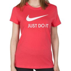 NIKE JUST DO IT SLIM TEE > CI1383-850. Bluzki sportowe damskie Nike, l, z napisami, z bawełny, z okrągłym kołnierzem, z krótkim rękawem, krótkie, bez kaptura. W wyprzedaży za 59,99 zł.
