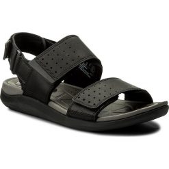 Sandały CLARKS - Garratt Active 261324127 Black Leather. Czarne klapki męskie Clarks, bez wzorów, ze skóry. W wyprzedaży za 259,00 zł.