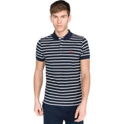 SELECTED Polo Koszulka Niebieski. Niebieskie podkoszulki męskie Selected, xxl, w paski, z elastanu, bez rękawów. Za 111,95 zł.