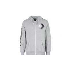 Bluzy Converse CONVERSE STAR CHEVRON GRAPHIC FULL-ZIP HOODIE. Szare bluzy męskie Converse, s, bez wzorów, retro, bez kołnierzyka, bez rękawów, bez kaptura. Za 202,30 zł.