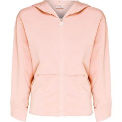 Bluza DEHA EASY. Różowe bluzy damskie Deha, bez wzorów, z bawełny, z krótkim rękawem, krótkie, bez kaptura. W wyprzedaży za 360,00 zł.