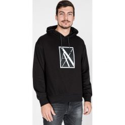 Armani Exchange Bluza Czarny. Czarne bluzy męskie Armani Exchange, xxl, z haftami, z elastanu, bez kołnierzyka, bez rękawów, bez kaptura. Za 683,95 zł.