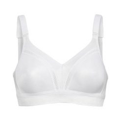 Triumph Biustonosz sportowy bez fiszbin Triaction Workout biały female biały 90E. Białe biustonosze sportowe damskie Triumph, z haftami, na fitness i siłownię. Za 139,00 zł.