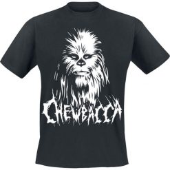 Star Wars Black Metal Chewbacca T-Shirt czarny. Czarne koszulki męskie Star Wars, s, z nadrukiem, retro, z okrągłym kołnierzem. Za 74,90 zł.