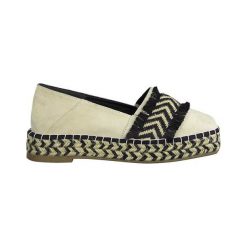 Tamaris Zamszowe espadryle złamana biel czarny female biały/czarny 42. Czarne espadryle damskie Tamaris, bez wzorów, z zamszu, na niskim obcasie. Za 239,00 zł.