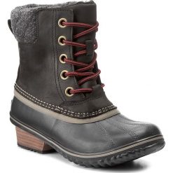 Botki SOREL - Slimpack II Lace NL2348 Black/Kettle 010. Czarne botki damskie skórzane marki Sorel. W wyprzedaży za 389,00 zł.