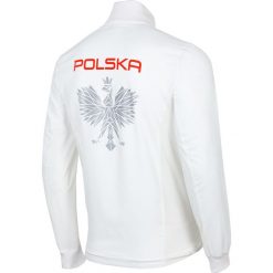 Bejsbolówki męskie: Bluza reprezentacyjna męska PZLA BLM990RN – biały