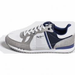 Pepe Jeans tenisówki męskie Tinker Zero ATH PMS30612 46 białe. Białe trampki męskie Pepe Jeans, bez wzorów, z jeansu, bez zapięcia. Za 329,00 zł.