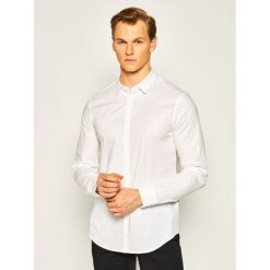 Koszula Armani Exchange 3HZC35 ZNLFZ 8112. Białe koszule męskie Armani Exchange, m, bez wzorów, z elastanu, casualowe, bez kołnierzyka, bez rękawów. W wyprzedaży za 289,00 zł.