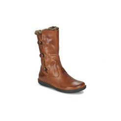 Kozaki Casual Attitude LASSIE. Pomarańczowe kozaki damskie Casual Attitude, na co dzień, casualowe, bez obcasa, bez zapięcia. Za 569,00 zł.