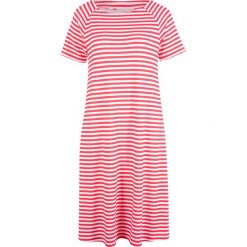 Sukienka z kolekcji Maite Kelly bonprix różowy hibiskus - biały. Różowe sukienki damskie bonprix, bez wzorów, z wiskozy, bez kołnierzyka, bez rękawów. Za 59,99 zł.