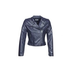 Kurtki skórzane Molly Bracken BIRIN. Niebieskie kurtki damskie Molly Bracken, s, bez wzorów, bez kaptura. Za 129,50 zł.