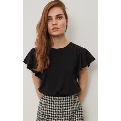 Bluzka z szerokimi rękawami - Czarny. Czarne bluzki damskie Reserved, s, bez wzorów, bez kołnierzyka, bez rękawów. Za 39,99 zł.