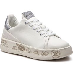 Sneakersy PREMIATA - Belle 2669 Biały. Białe półbuty damskie marki Premiata, bez wzorów, ze skóry, bez obcasa, na koturnie, bez zapięcia. W wyprzedaży za 529,00 zł.
