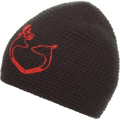 Czapka "Esila" w kolorze czarnym. Czarne czapki damskie Eisbär, z haftami, z materiału. W wyprzedaży za 65,95 zł.