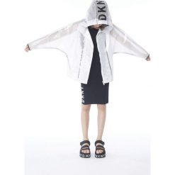 Dkny - Kurtka dziecięca 152-158 cm. Białe kurtki dziewczęce DKNY, bez wzorów, z poliesteru, krótkie, z kapturem. Za 519,90 zł.