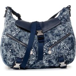 Torebka DESIGUAL - 20SAXA93 5000. Niebieskie listonoszki damskie Desigual, na imprezę, bez wzorów, z materiału, bez dodatków. W wyprzedaży za 279,00 zł.