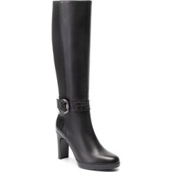 Kozaki GEOX - D Annya H. D D94AED 0436Y C9999 Black. Czarne kozaki damskie Geox, ze skóry ekologicznej, bez obcasa, na obcasie, bez zapięcia. W wyprzedaży za 459,00 zł.