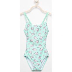 Jednoczęściowy strój kąpielowy pusheen - Turkusowy. Niebieskie stroje jednoczęściowe dziewczęce marki Reserved. Za 49,99 zł.