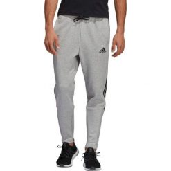 Spodnie adidas Must Haves 3-Stripes DQ1443. Szare spodnie męskie Adidas, do pracy, m, bez wzorów, z bawełny, sportowe. Za 145,00 zł.