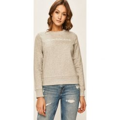 Calvin Klein Jeans - Bluza. Szare bluzy damskie Calvin Klein Jeans, s, z nadrukiem, z bawełny, bez rękawów, bez kaptura. W wyprzedaży za 319,90 zł.