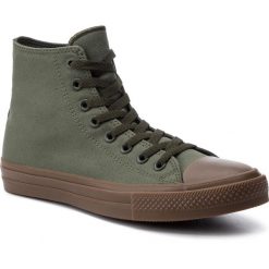Trampki CONVERSE - Ctas II Hi 155498C Herbal/Herbal/Gum. Zielone półbuty męskie Converse, bez wzorów, z gumy, eleganckie, bez zapięcia. W wyprzedaży za 209,00 zł.