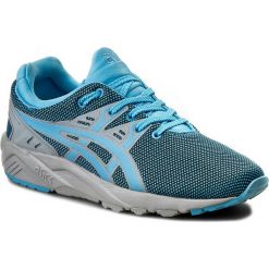 Sneakersy ASICS - TIGER Gel-Kayano Trainer Evo H6Z4N Light Blue/Light Blue 4141. Niebieskie półbuty damskie marki Asics, z tworzywa sztucznego. W wyprzedaży za 229,00 zł.