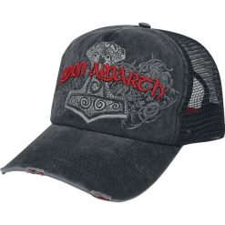 Amon Amarth Hammer - Trucker Cap Trucker Cap wielokolorowy. Szare czapki męskie marki Amon Amarth, z nadrukiem, z tworzywa sztucznego. Za 99,90 zł.