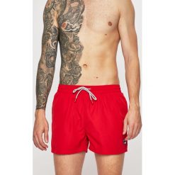 Fila - Kąpielówki. Czerwone kąpielówki męskie Fila, m, bez wzorów, z bawełny. W wyprzedaży za 119,90 zł.