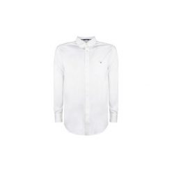 Koszule z długim rękawem Gant 304000 / The plain broadcloth. Białe koszule męskie GANT, xl, bez wzorów, bez kołnierzyka, z długim rękawem. Za 289,00 zł.