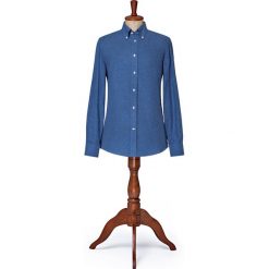 Koszula Granatowa w Jodełkę Park. Szare koszule męskie na spinki LANCERTO, l, z bawełny, button down. W wyprzedaży za 249,00 zł.
