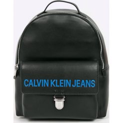 Calvin Klein - Plecak. Czarne plecaki damskie marki Calvin Klein, ze skóry ekologicznej. W wyprzedaży za 579,90 zł.
