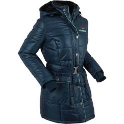 Kurtka pikowana outdoorowa bonprix ciemnoniebieski. Niebieskie kurtki damskie pikowane marki bonprix, s, w paski. Za 189,99 zł.
