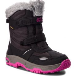 Śniegowce JACK WOLFSKIN - Girls Snow Flake Texapore 4012013 Black S. Czarne śniegowce dziewczęce marki Jack Wolfskin, bez zapięcia. W wyprzedaży za 259,00 zł.