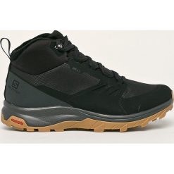 Salomon - Buty Outsnap Cswp. Czarne buty trekkingowe męskie Salomon, z materiału, na sznurówki, outdoorowe. W wyprzedaży za 479,90 zł.